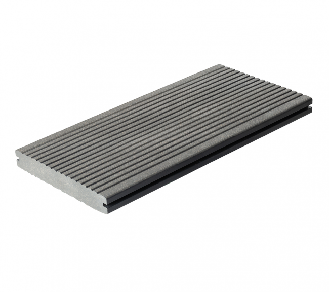 Террасная доска дпк Полнотелая 3-D Polywood Massive strong Серый Террасная доска дпк Полнотелая 3-D Polywood Massive strong Серый