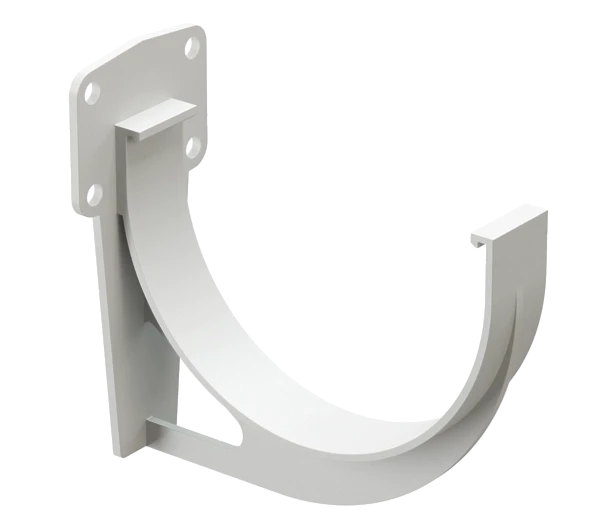 Кронштейн желоба пластиковый водостока Деке Премиум Пломбир 9003 Кронштейн желоба пластиковый водостока Деке Премиум Пломбир 9003