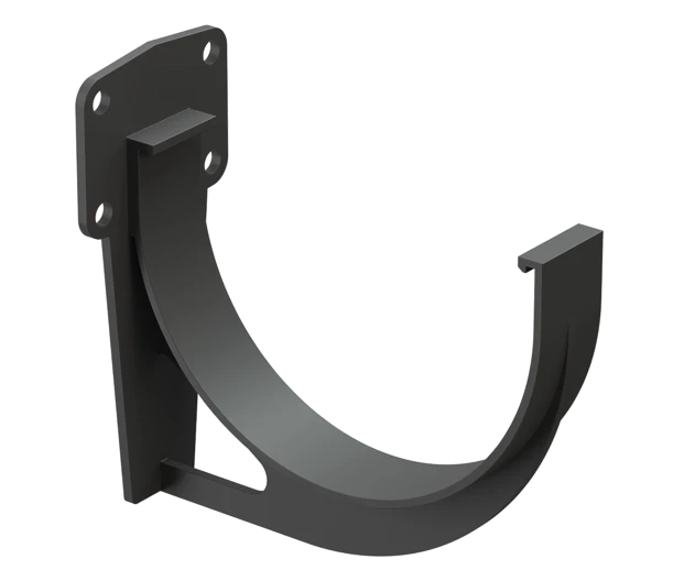 Кронштейн желоба пластиковый водостока Деке Премиум Графит 7024 Кронштейн желоба пластиковый водостока Деке Премиум Графит 7024