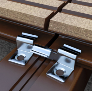 Кляймер монтажный WPC аморт.сталь