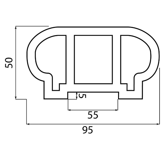 Перила верхние из ДПК Faynag Wood Графит